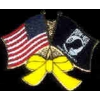 POW MIA YELLOW RIBBON USA FLAG COMBO